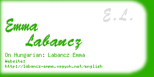 emma labancz business card